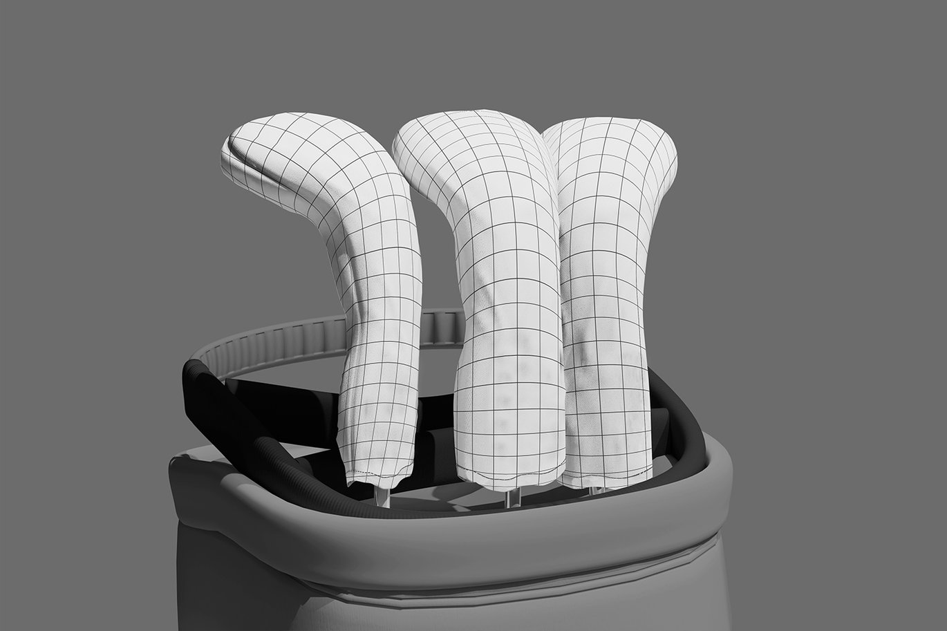 高尔夫球杆头套设计样机 Head Cover Stick Golf Mockup