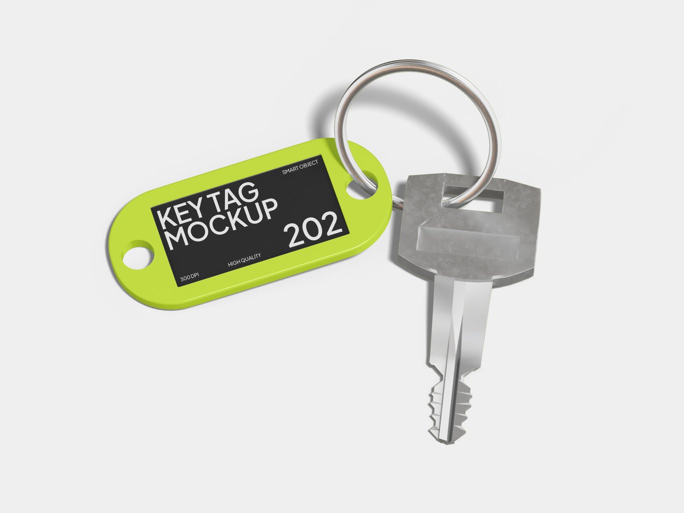 钥匙挂牌设计样机 Key Tag Mockup