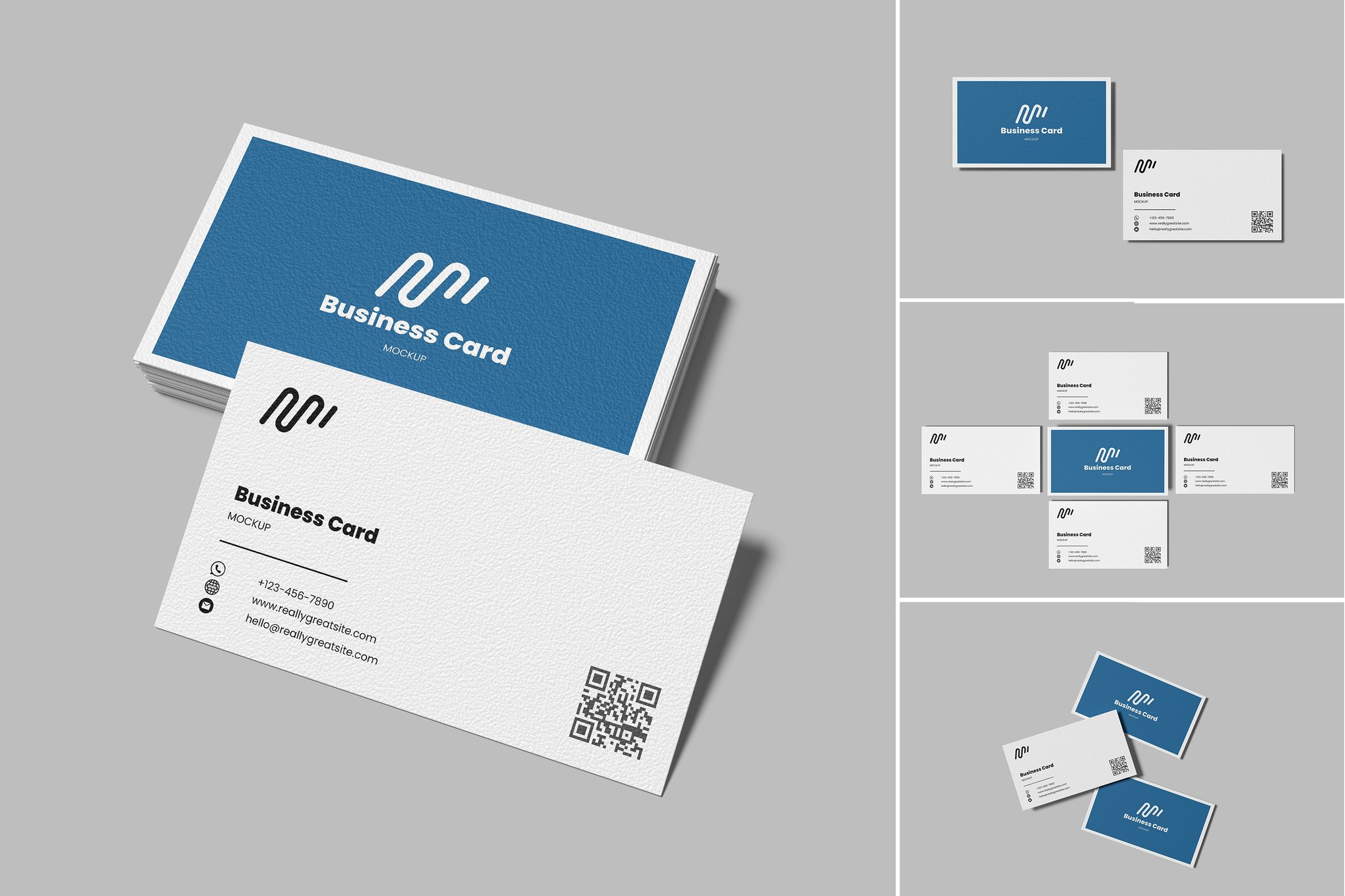 商务名片展示样机 Business Card Mockup