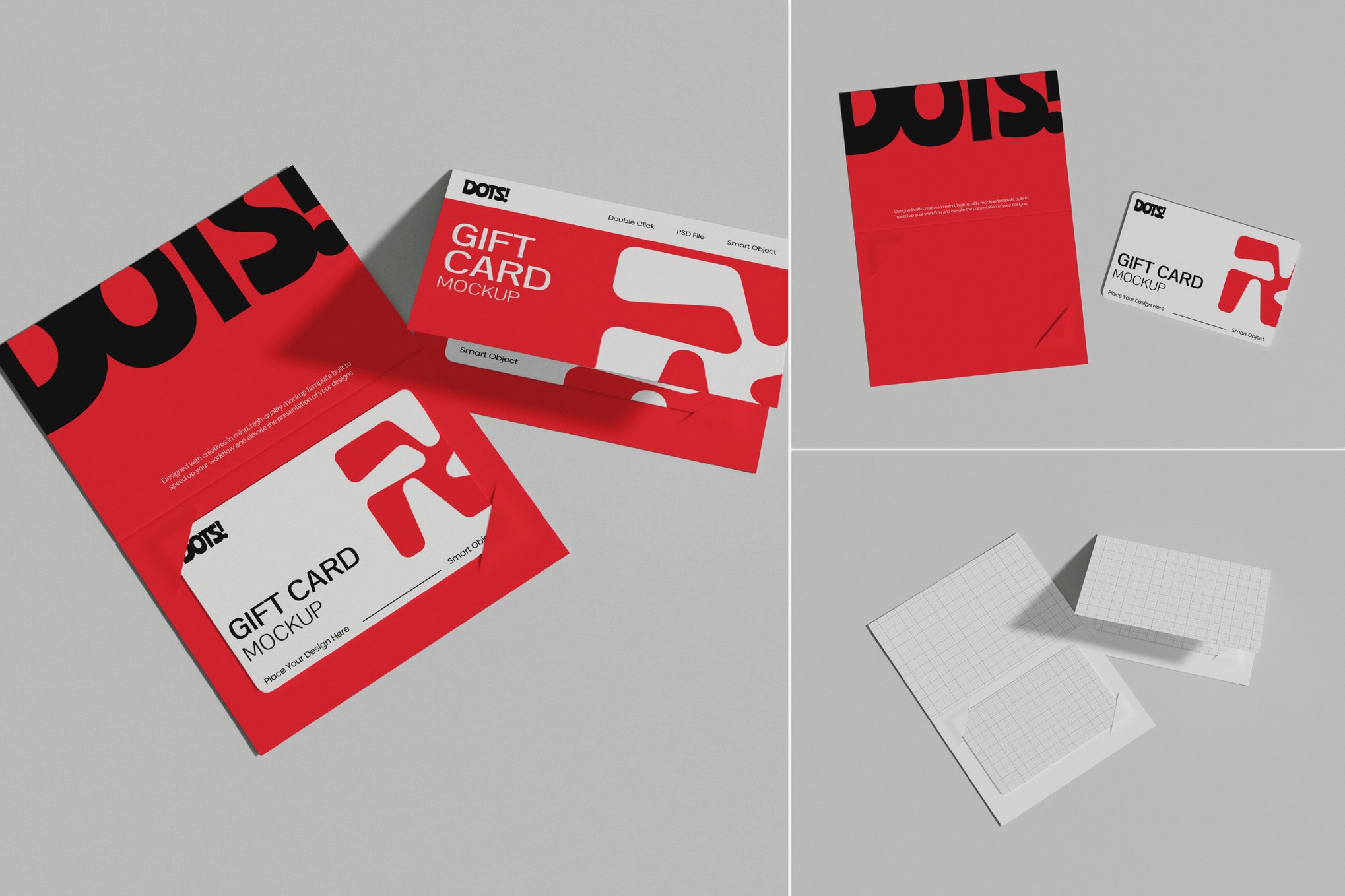 礼品卡卡片设计展示样机 Gift Card Mockup