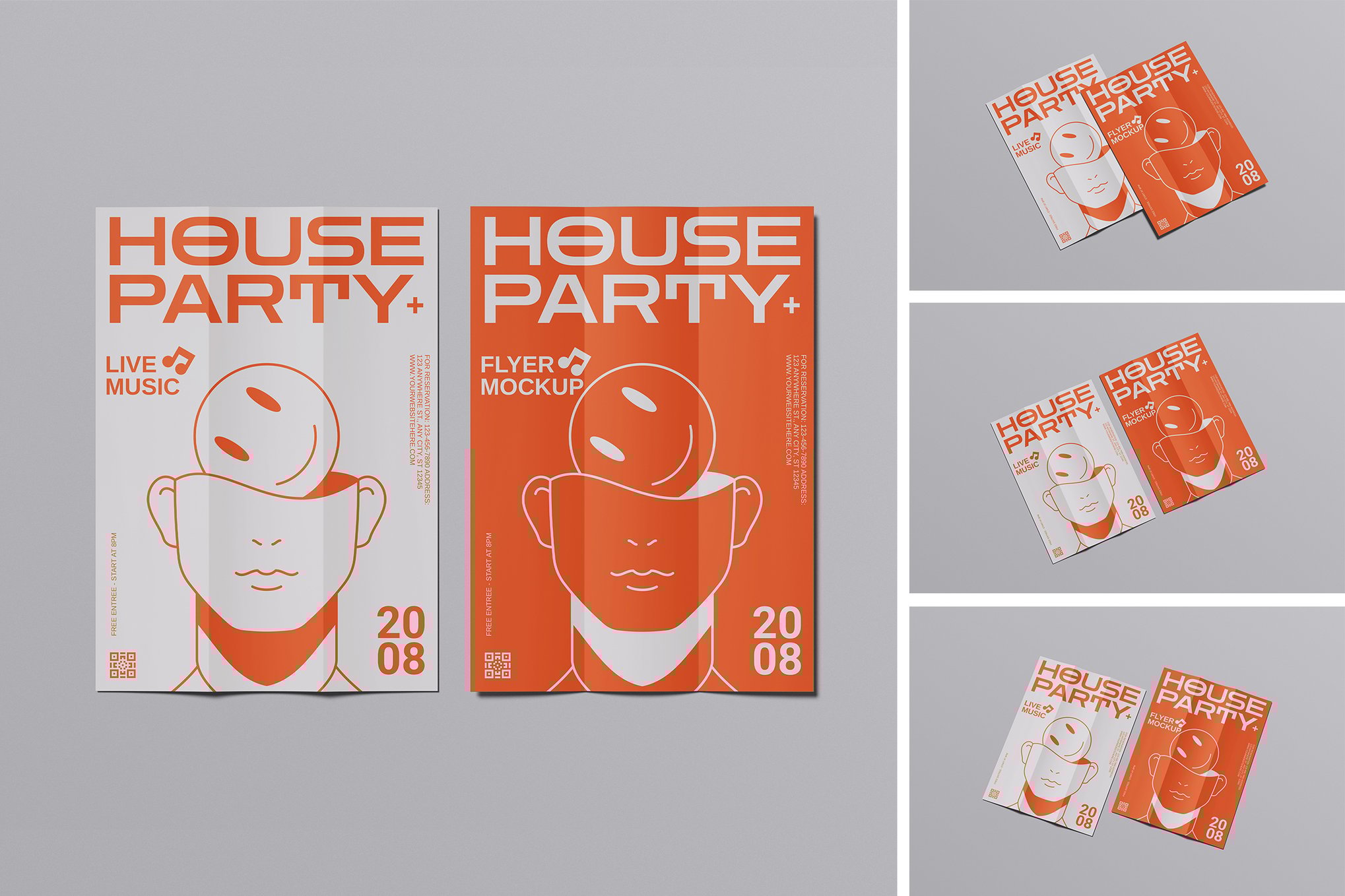 广告传单设计样机 Flyer Mockup