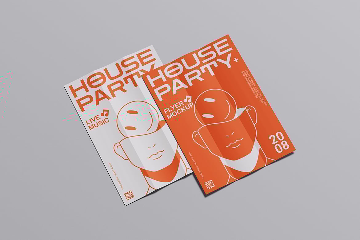 广告传单设计样机 Flyer Mockup