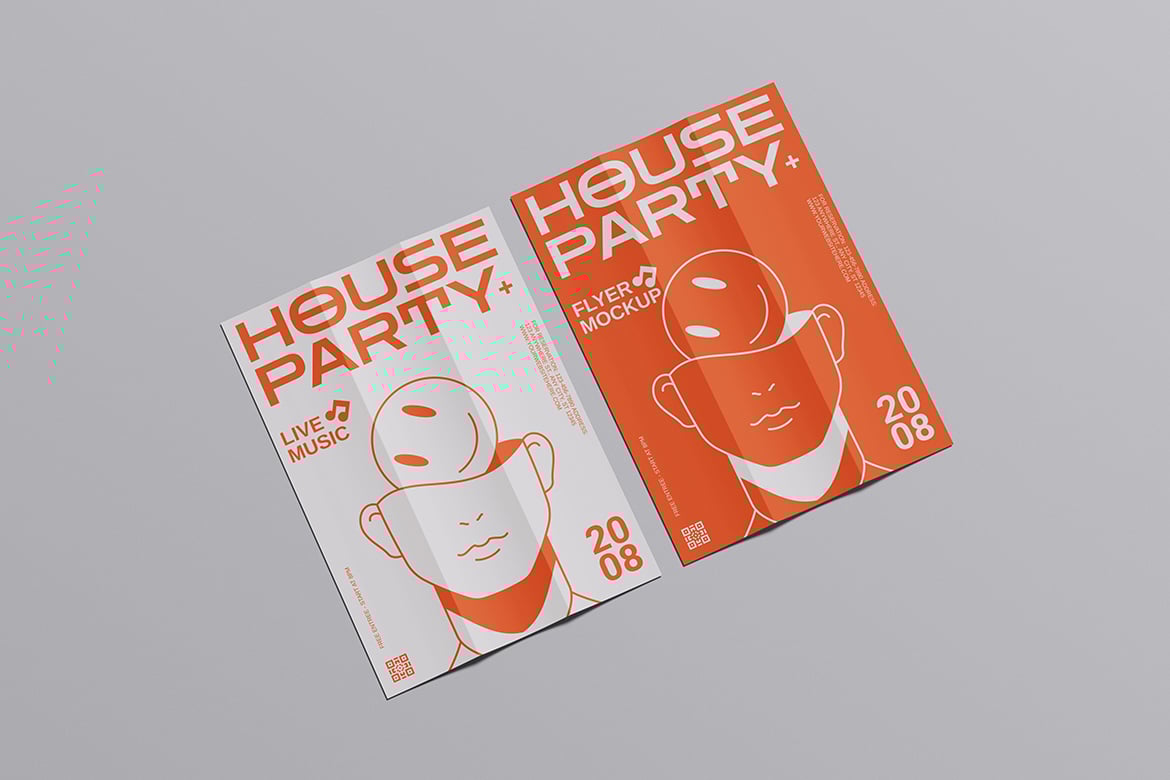 广告传单设计样机 Flyer Mockup