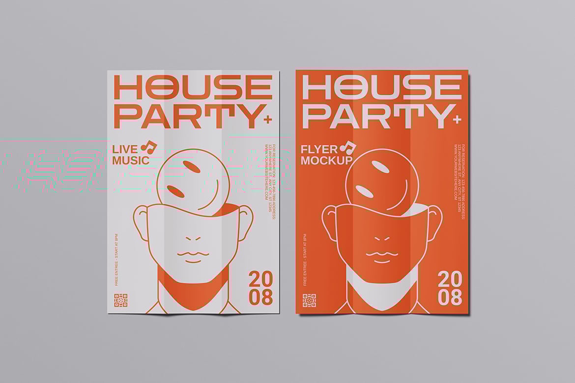 广告传单设计样机 Flyer Mockup