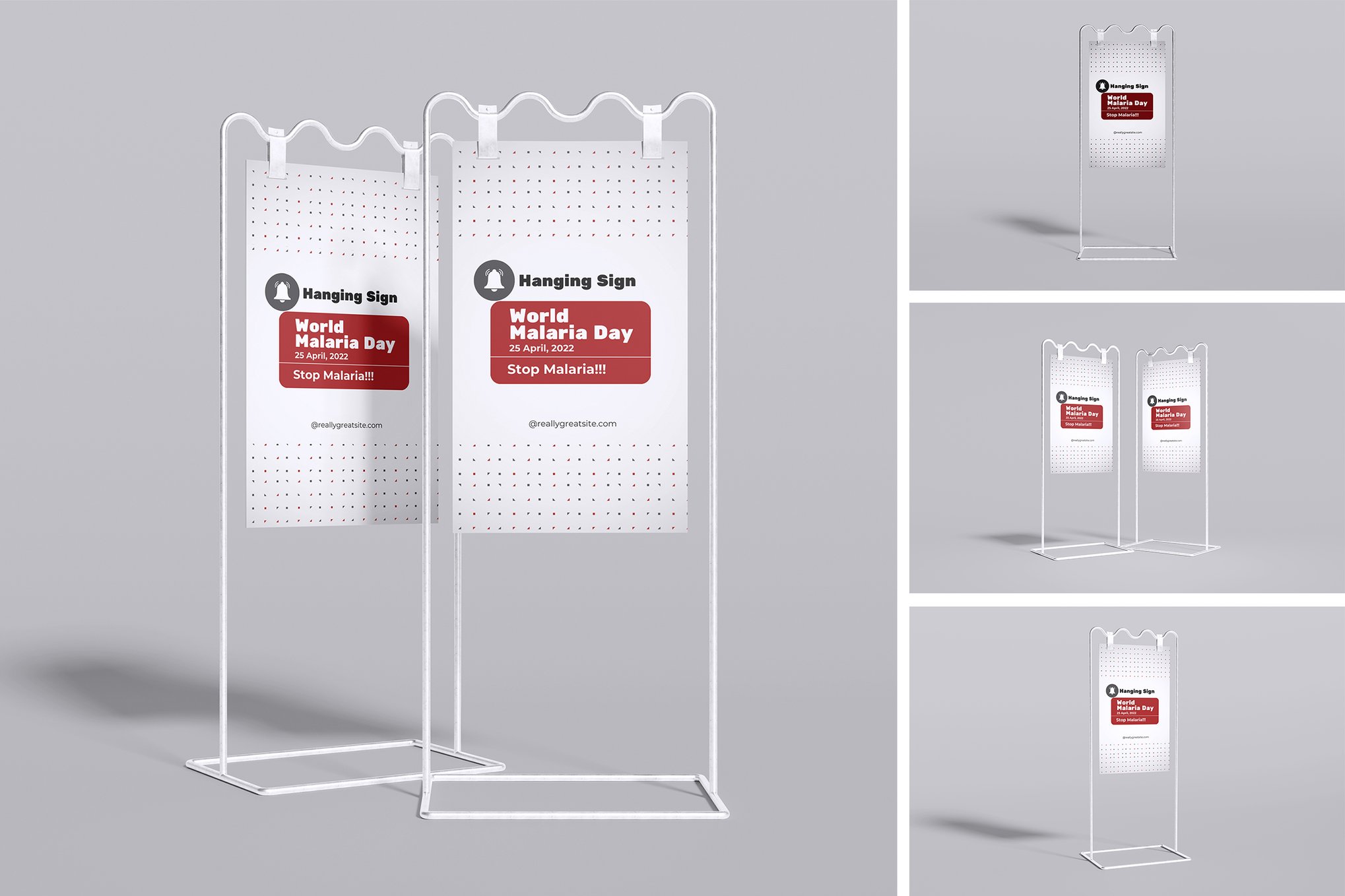 悬挂式标识牌设计样机 Hanging Sign Mockup