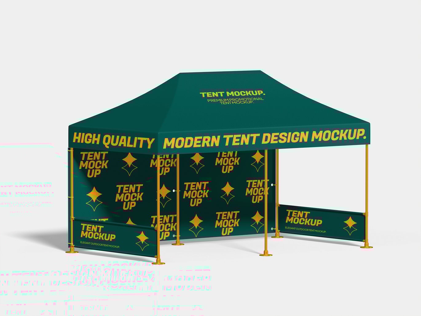 户外帐篷场景展示样机 Tent Mockup