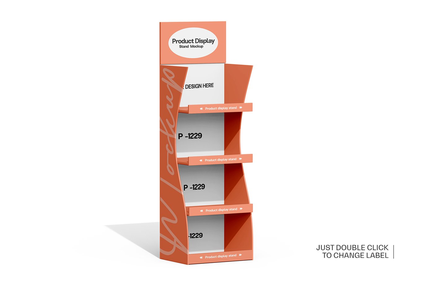 促销产品展示架样机 Promotional Product Display Stand Mockup