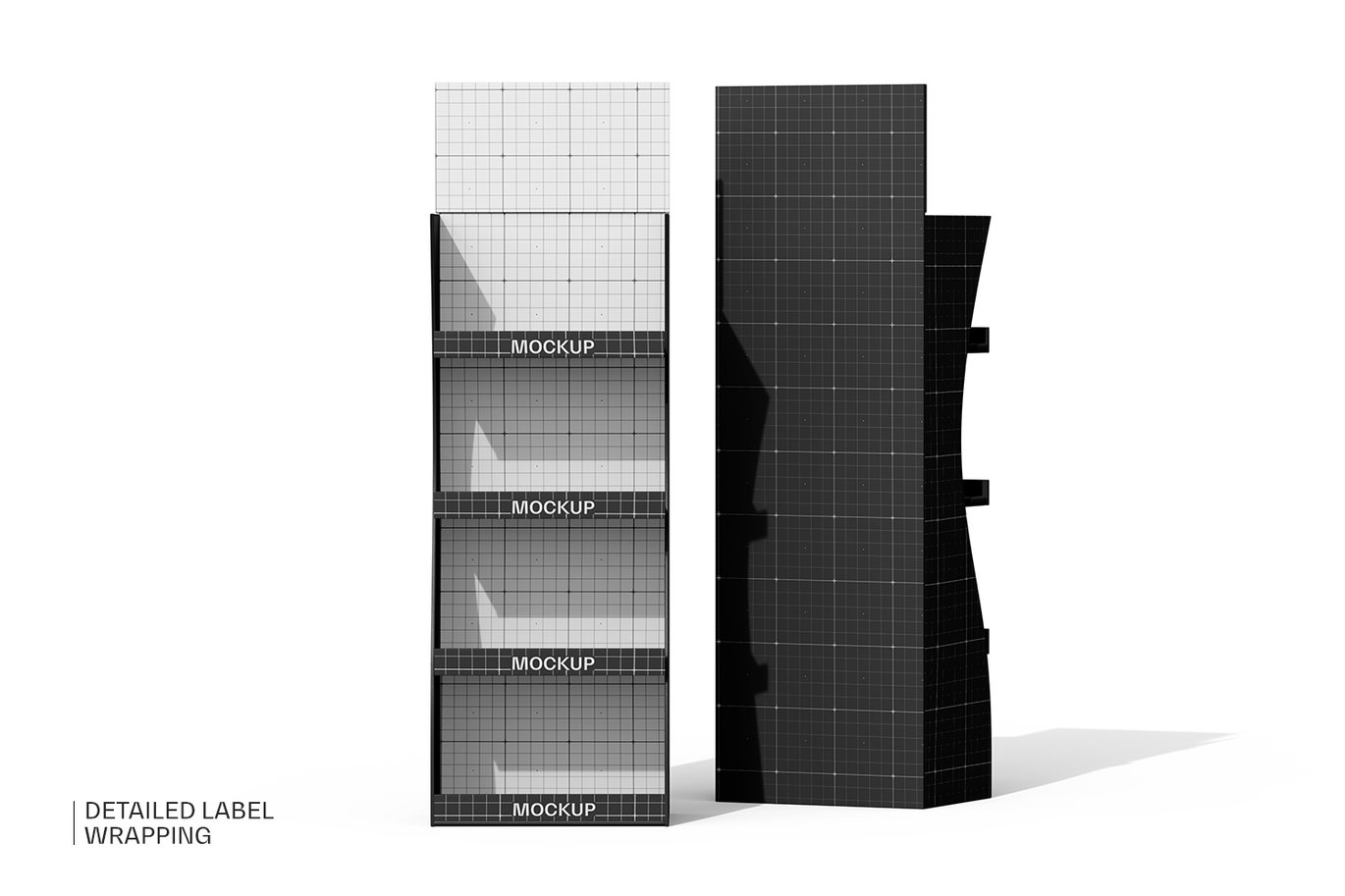 促销产品展示架样机 Promotional Product Display Stand Mockup