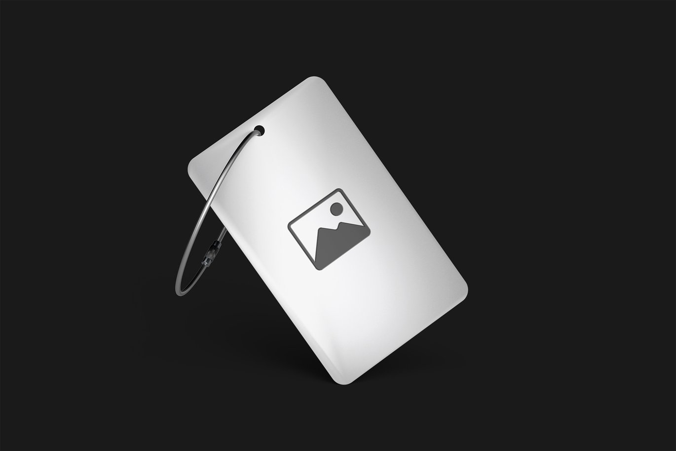 金属标签挂牌设计样机 Metal Label Tag Mockup