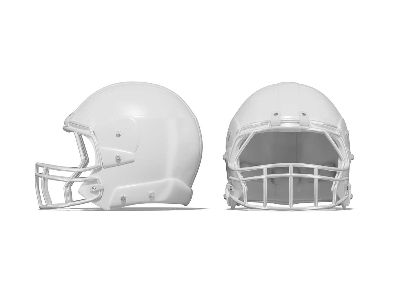 橄榄球头盔展示样机 Football Helmet Mockup