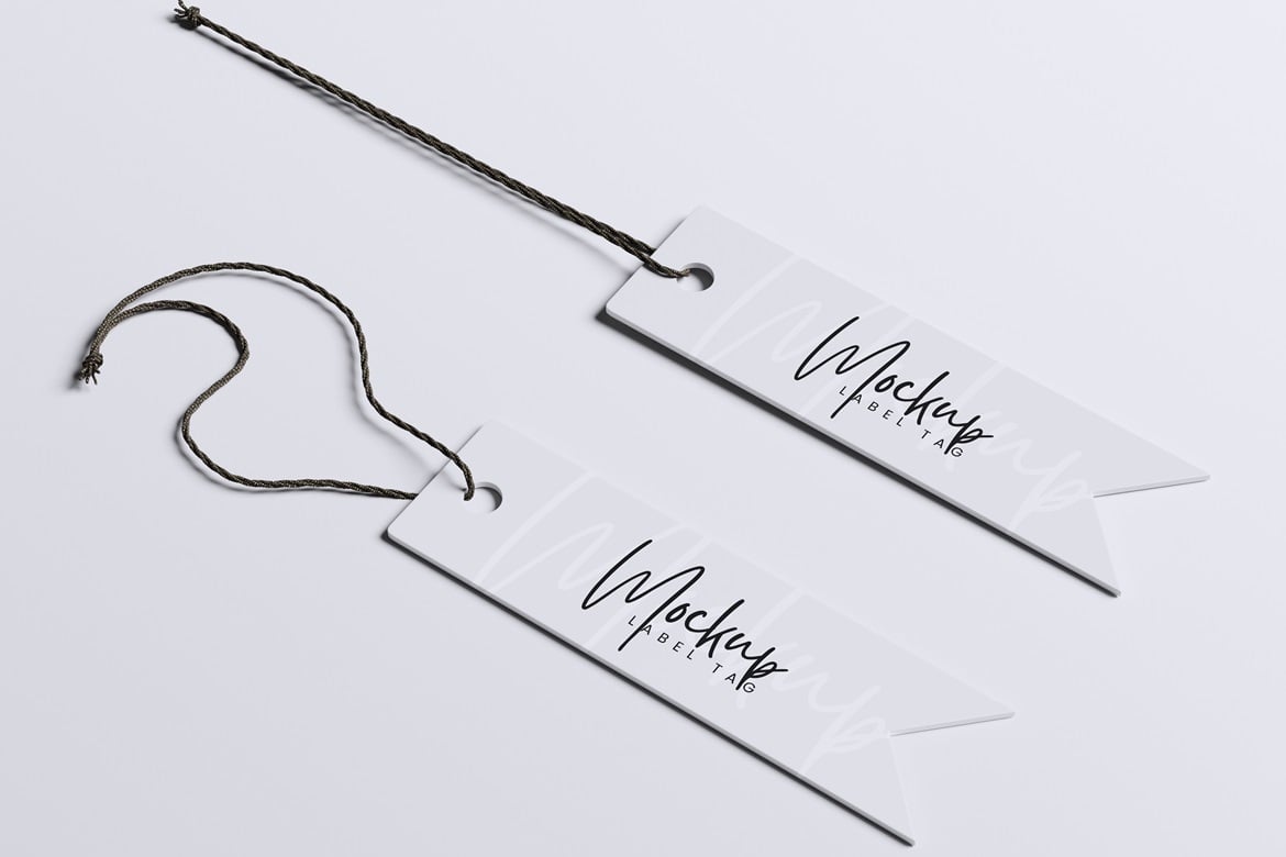 产品标签挂牌设计样机 Label Tag Mockup