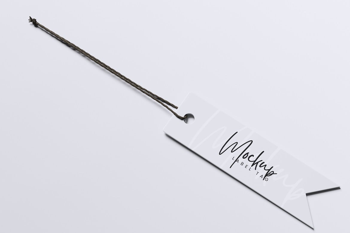 产品标签挂牌设计样机 Label Tag Mockup
