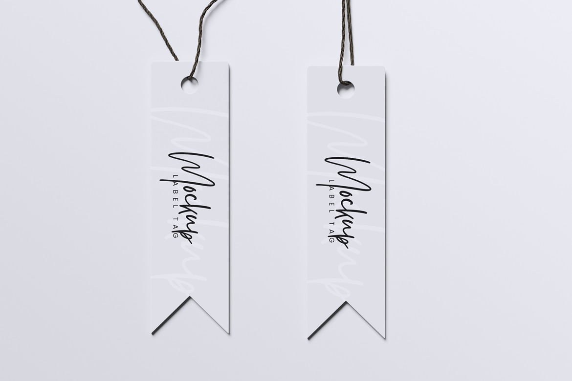 产品标签挂牌设计样机 Label Tag Mockup