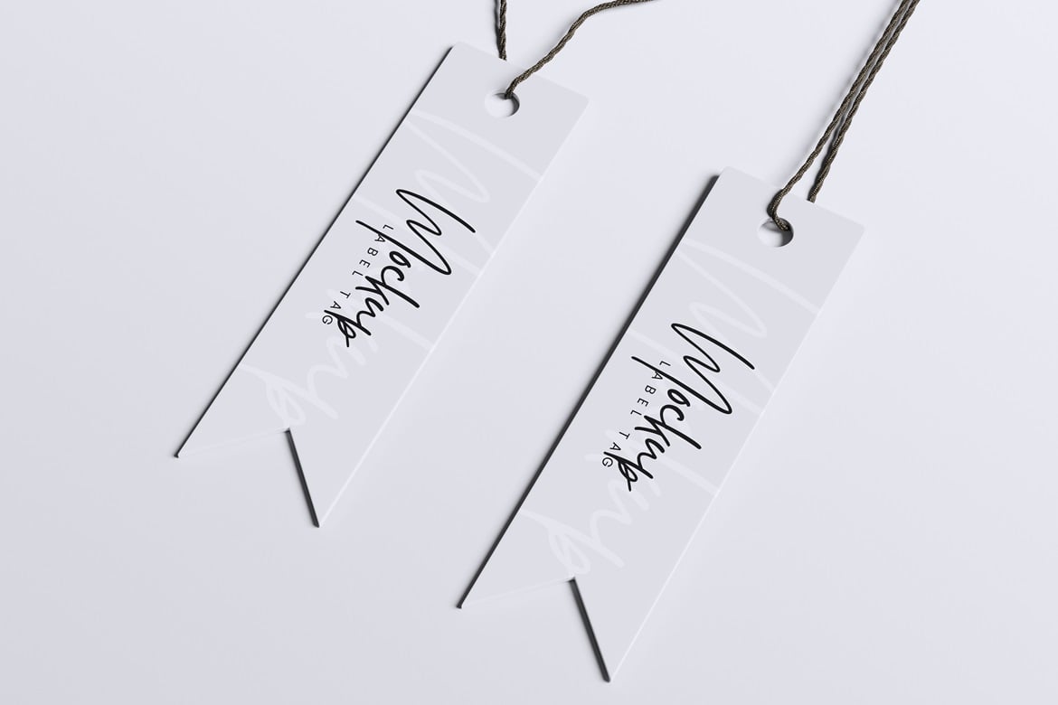 产品标签挂牌设计样机 Label Tag Mockup