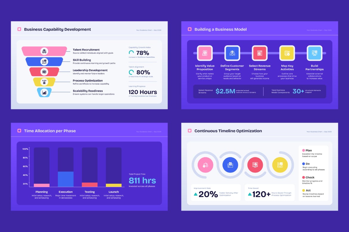 商务图表数据信息图素材 Business Chart Infographics