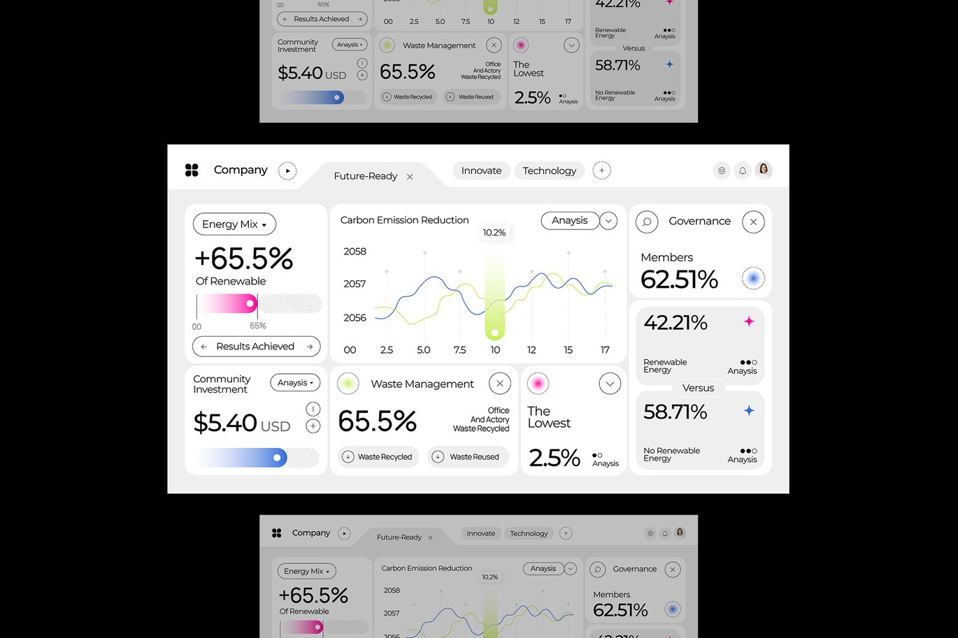 多彩现代战略未来规划信息图表 Colorful Modern Strategic