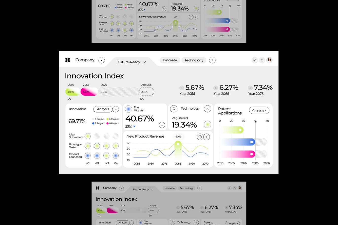 多彩现代战略未来规划信息图表 Colorful Modern Strategic