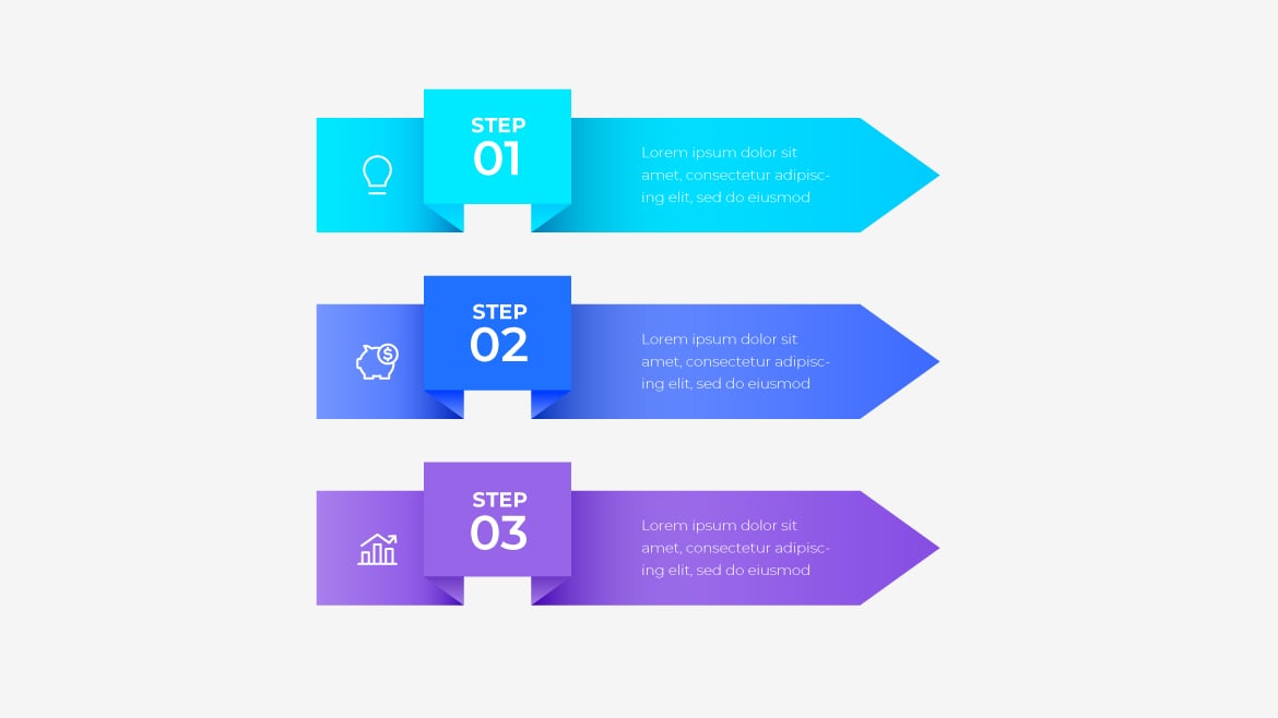 流程箭头信息图模板包 Flow Arrow Infographic Templates Pack