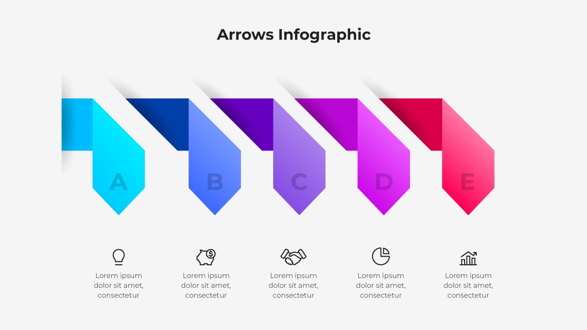 流程箭头信息图模板包 Flow Arrow Infographic Templates Pack
