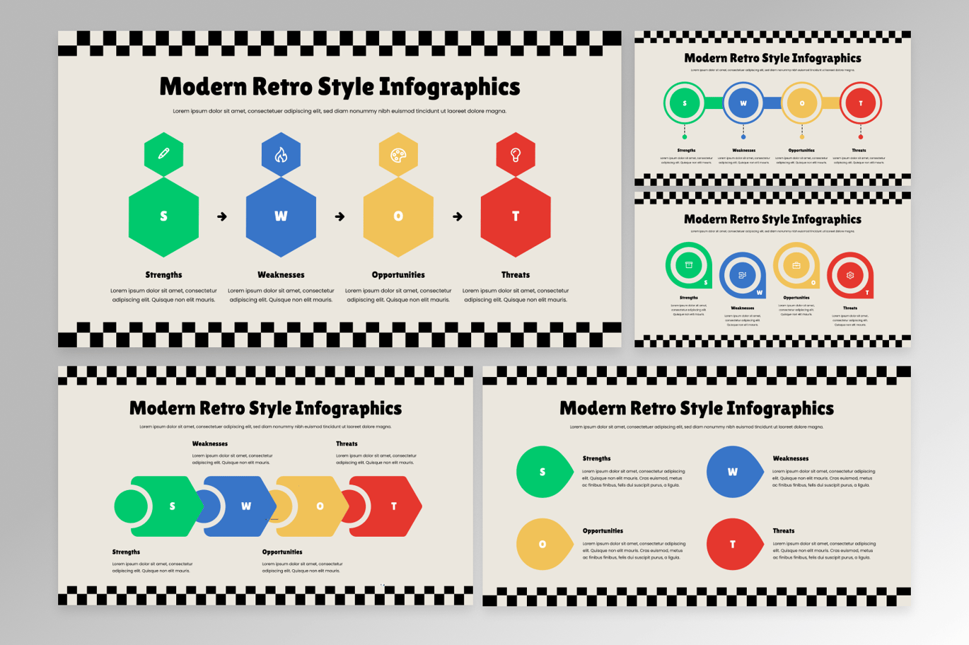 现代复古风格信息图表 Modern Retro Style Infographics插图2 现代复古风格信息图表 Modern Retro Style Infographics