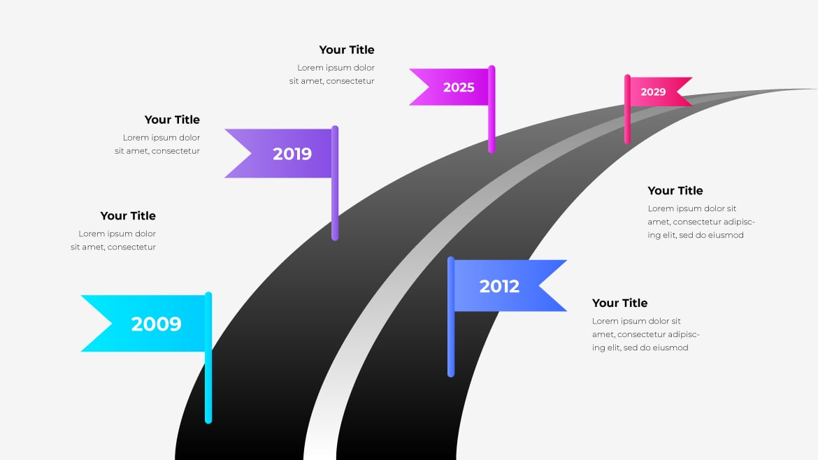 路线图演示信息图模板 Roadmap Infographic Templates for Presentations