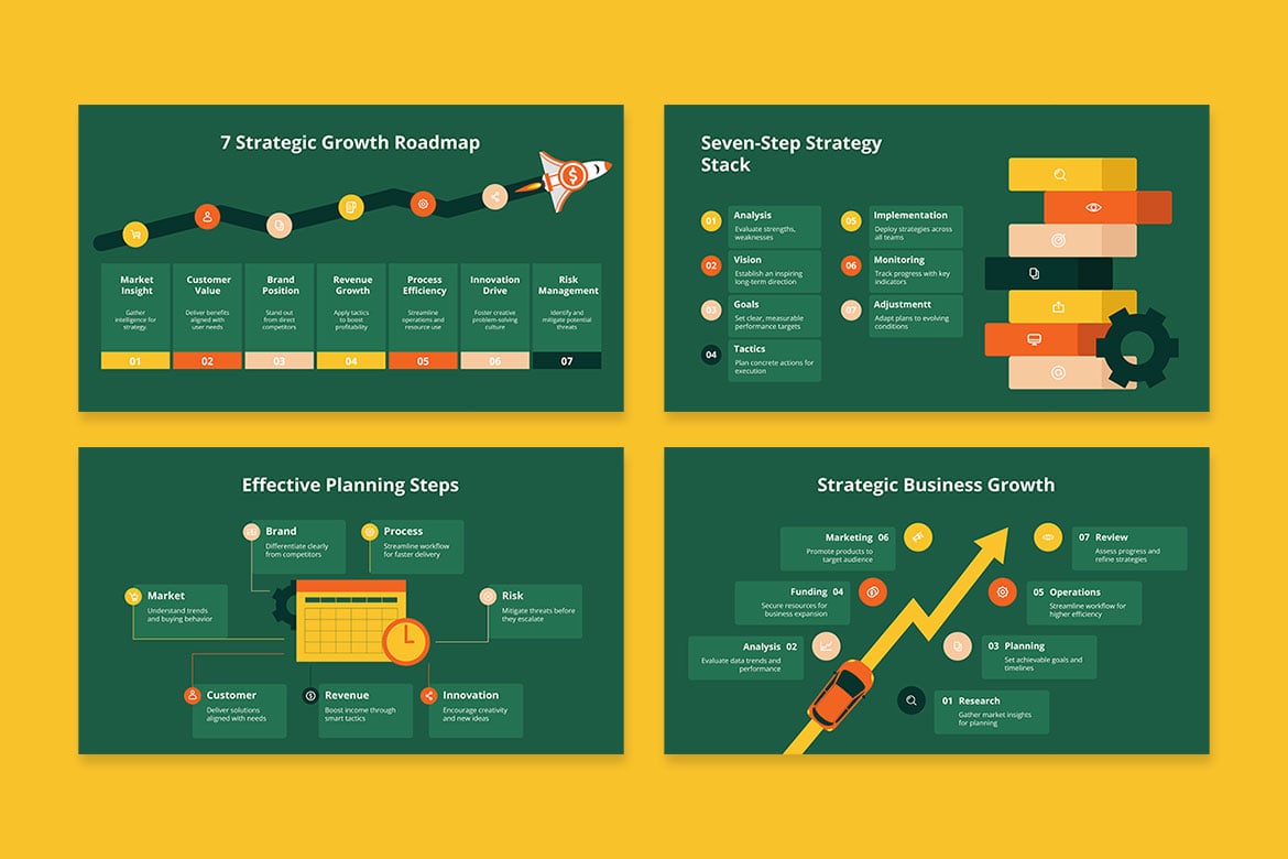 战略规划流程信息图表 Strategic Planning Infographics插图2 战略规划流程信息图表 Strategic Planning Infographics