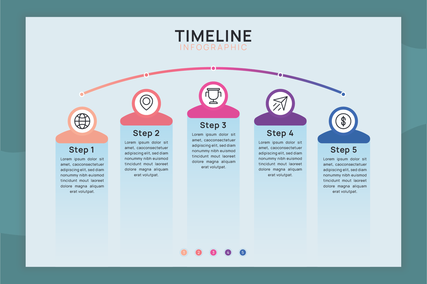 时间轴信息图模板 Timeline Infographic Template