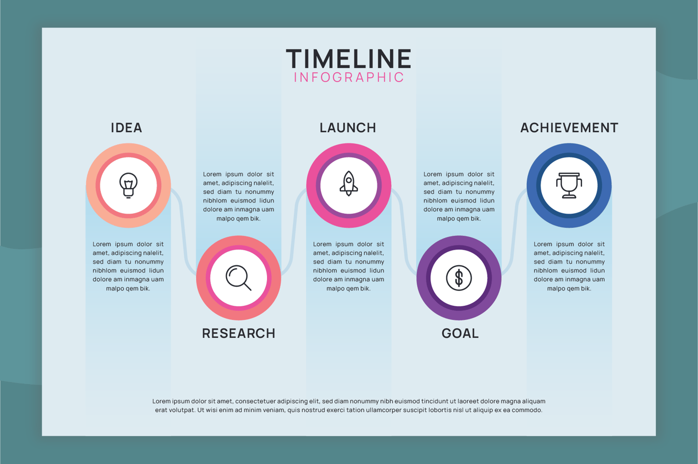 时间轴信息图模板 Timeline Infographic Template插图3 时间轴信息图模板 Timeline Infographic Template