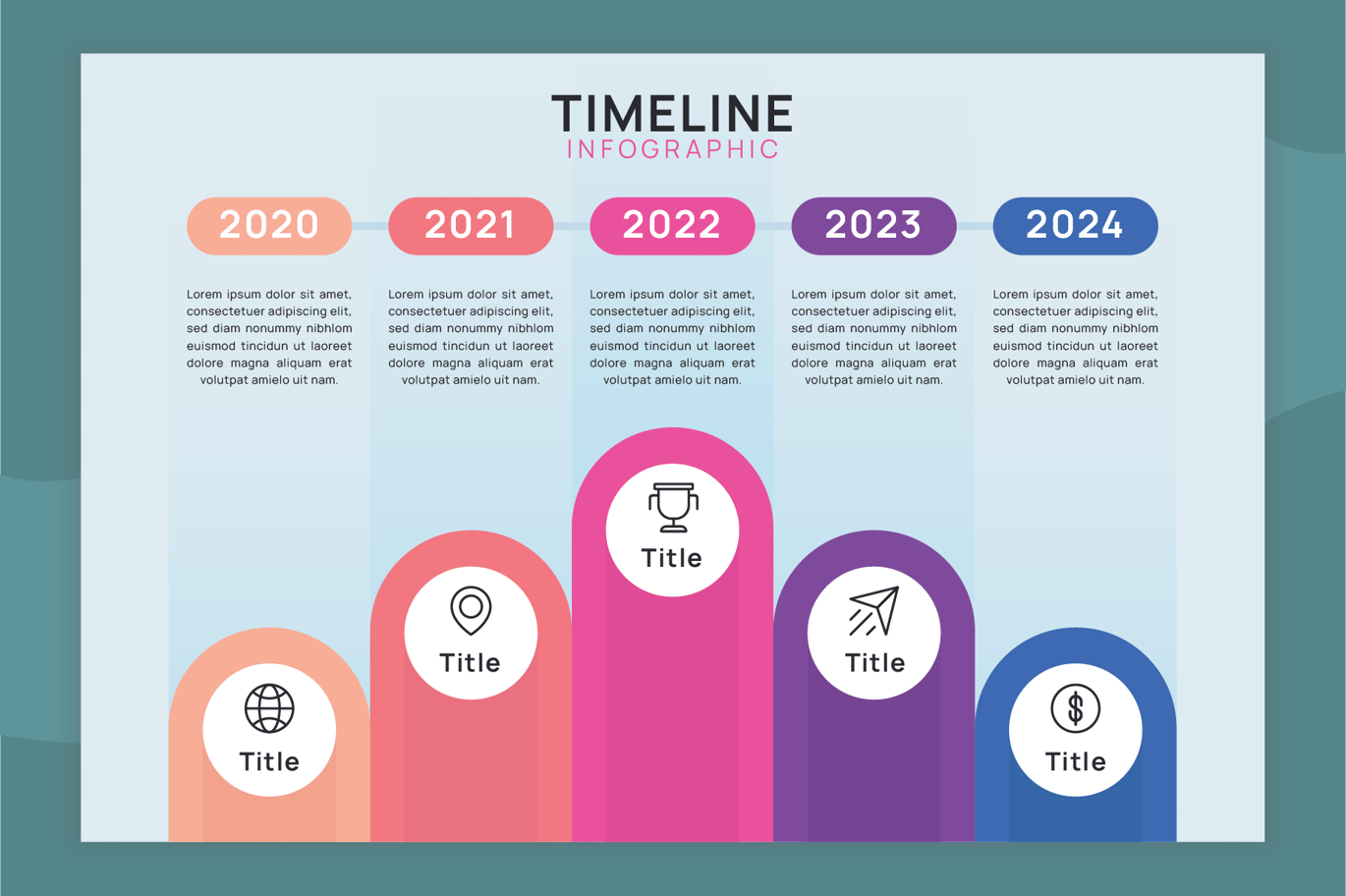 时间轴信息图模板 Timeline Infographic Template