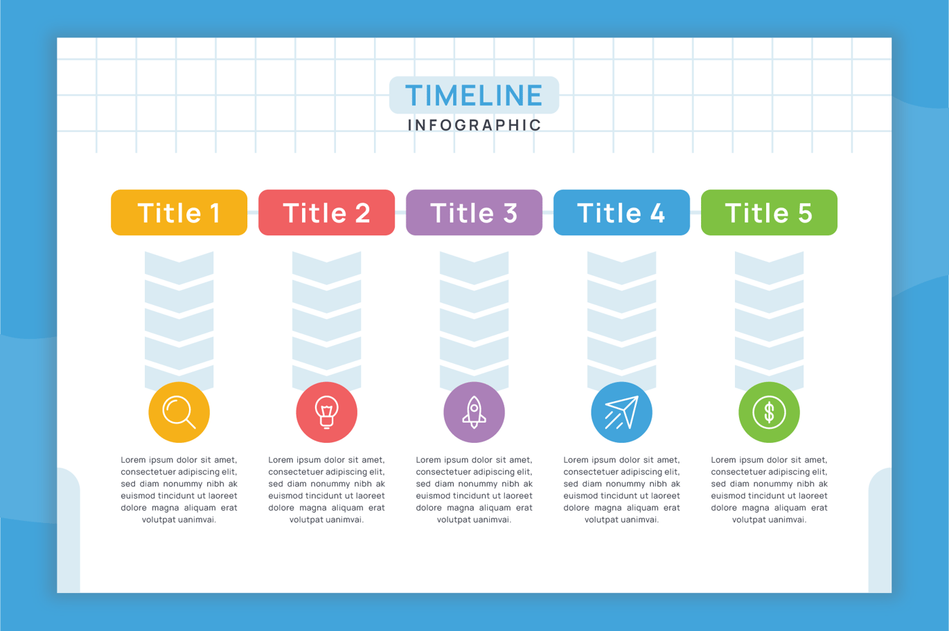 时间线信息图表模板 Timeline Infographic Template