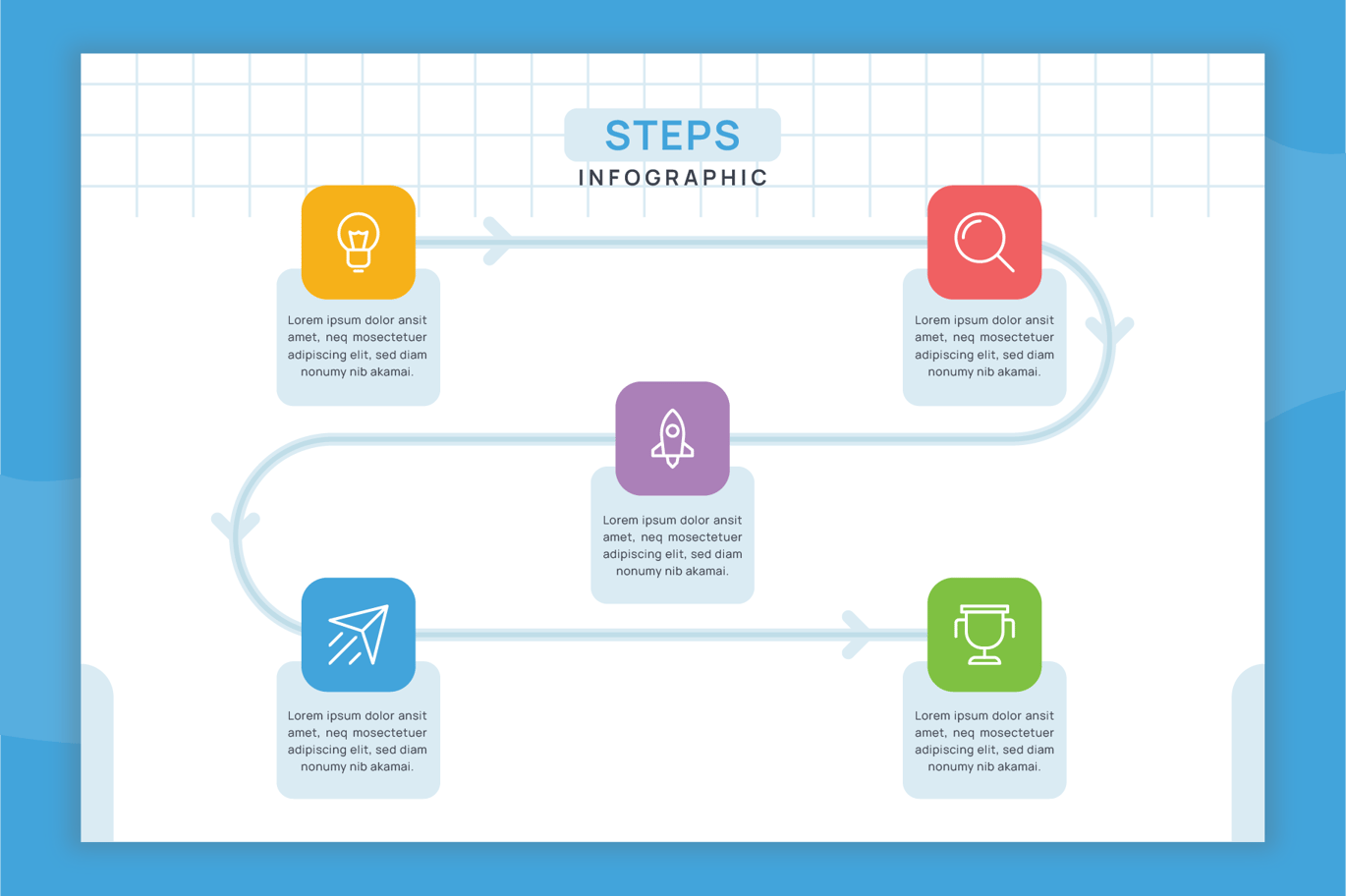 时间线信息图表模板 Timeline Infographic Template