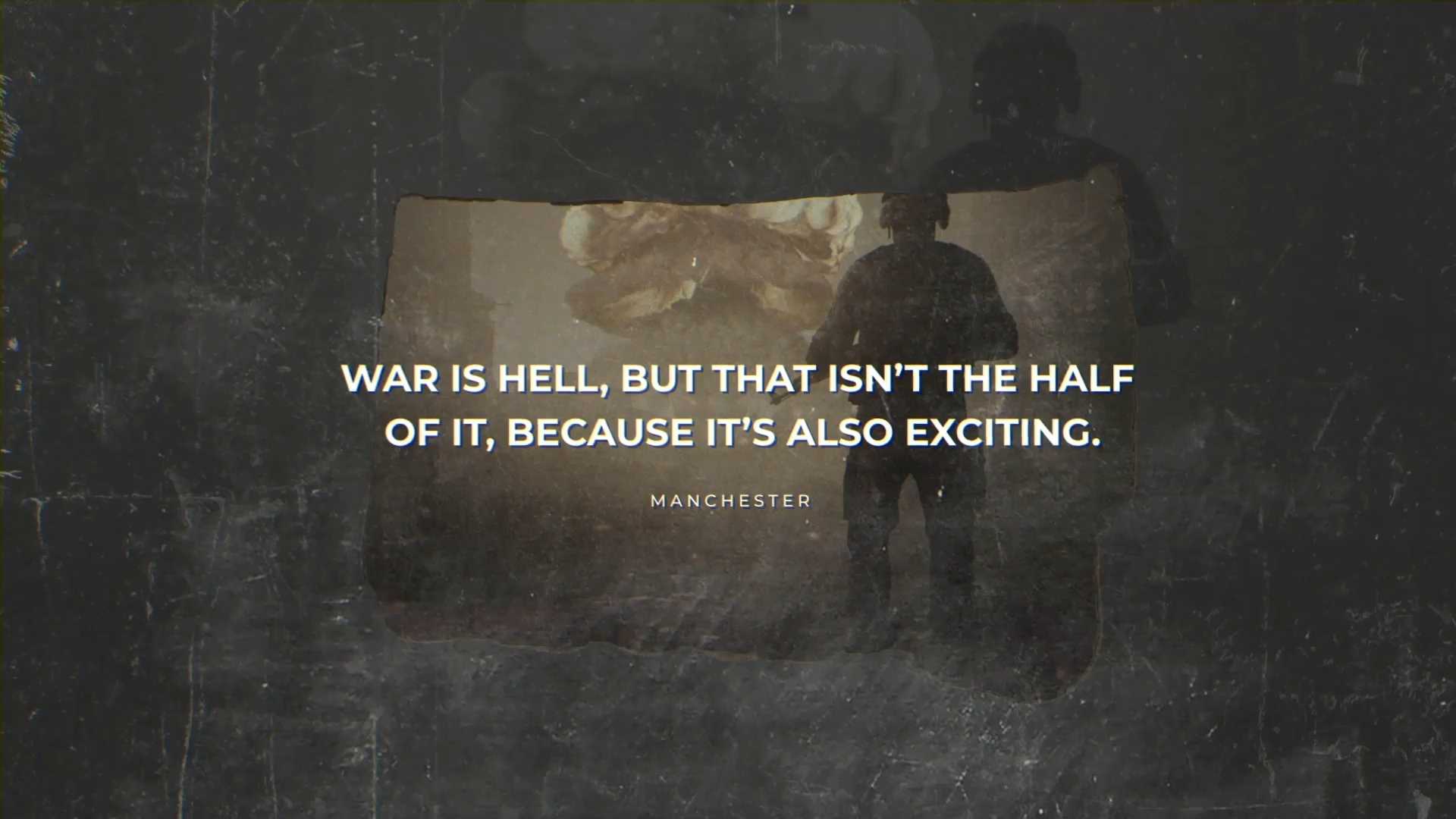 世界大战主题引言文字AE模板 World War Quotes