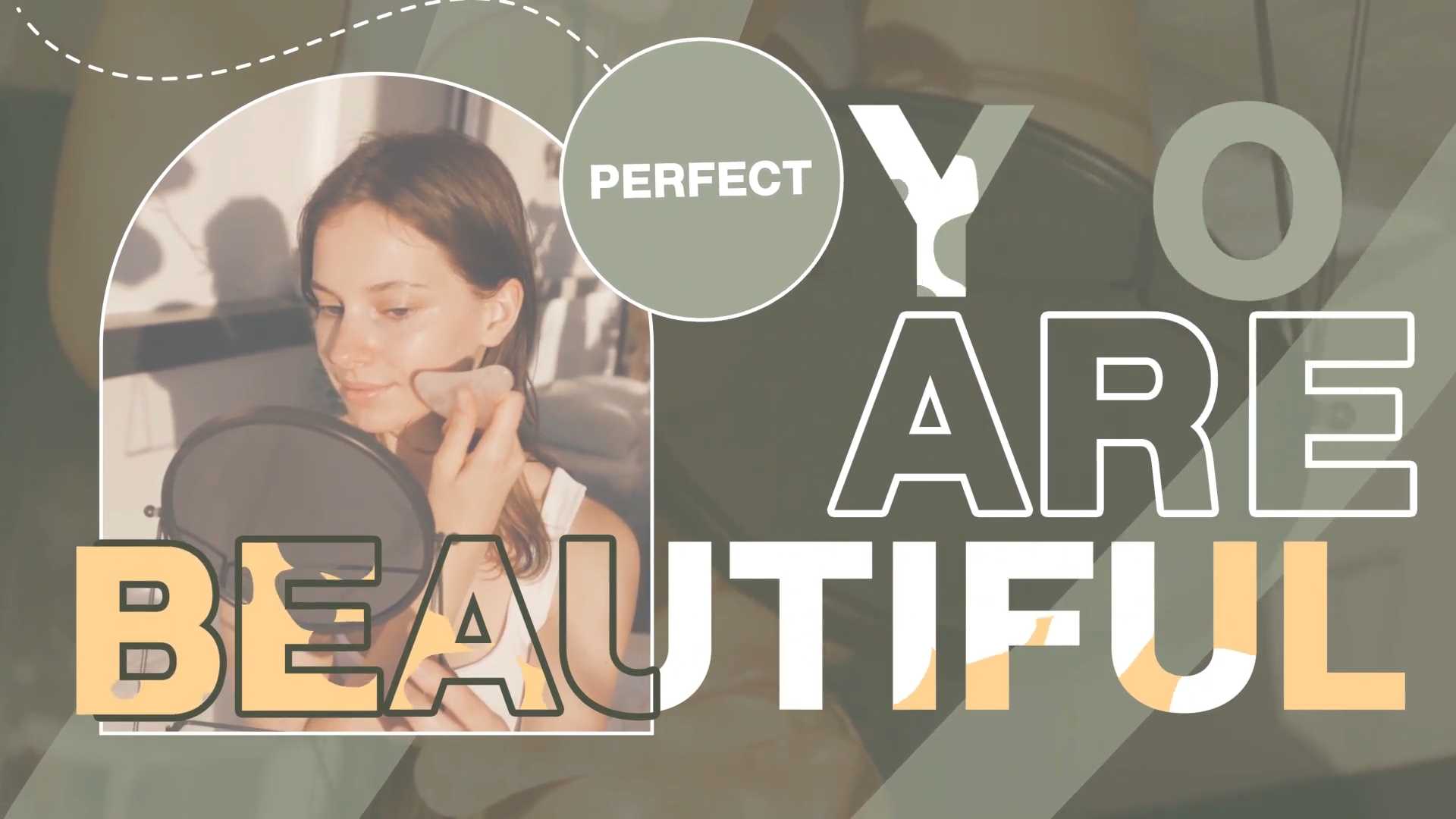 化妆品文字排版动画AE模板 Cosmetics Typography