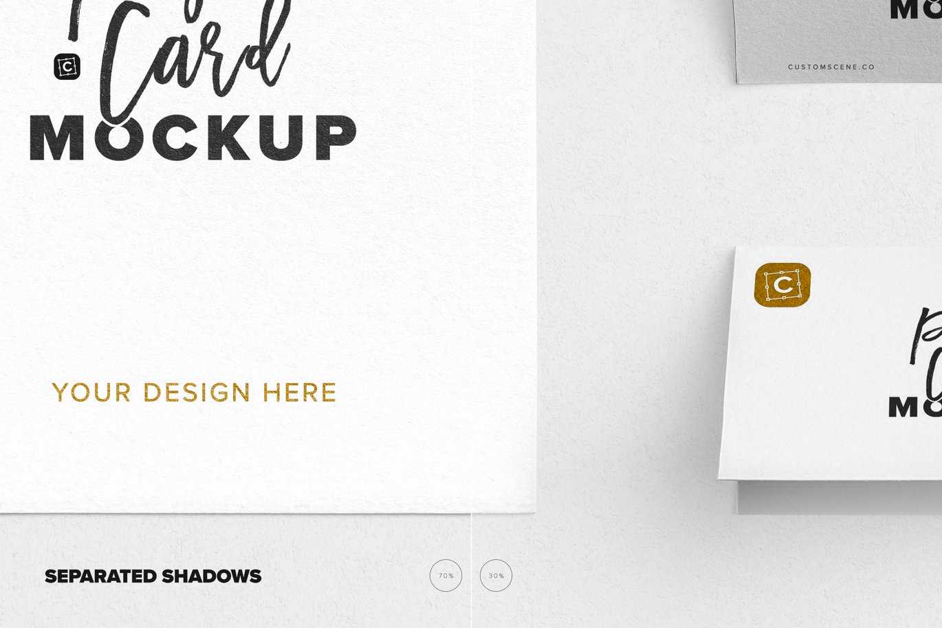 5x7英寸桌号卡与3.5x2英寸席位卡设计样机 Table Number & Place Card Mockup