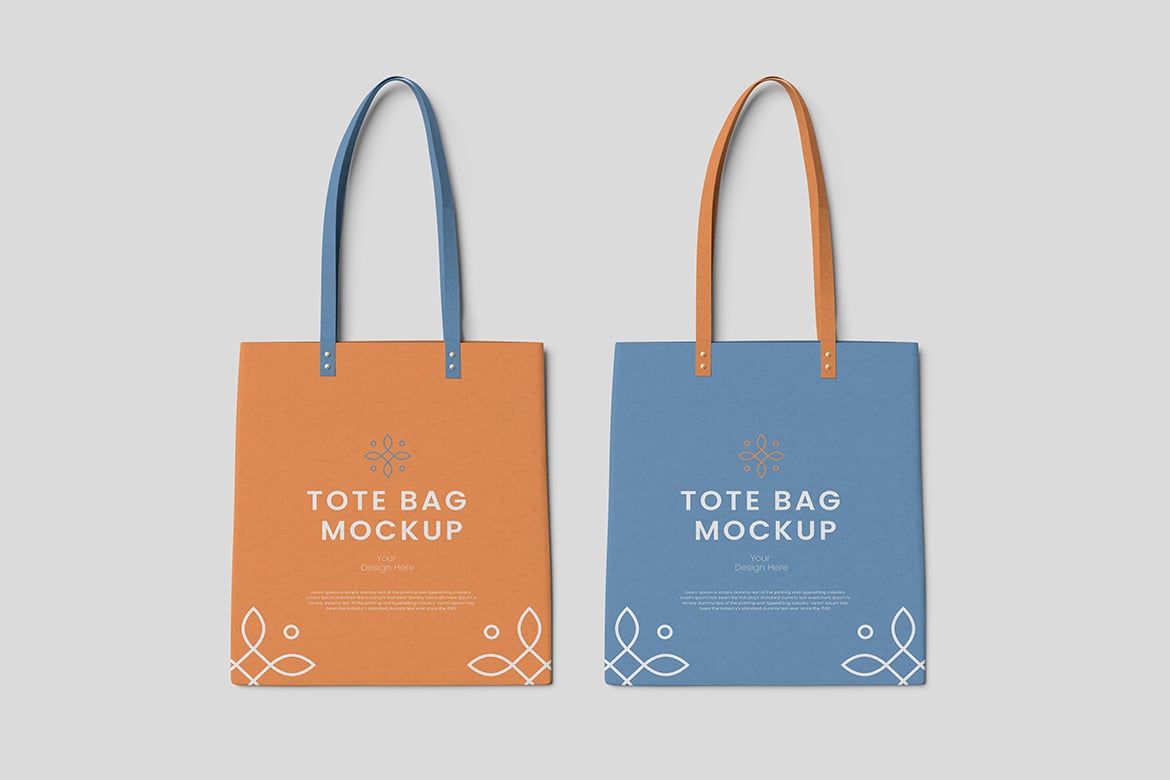 帆布手提袋设计样机模版 Tote Bag Mockup