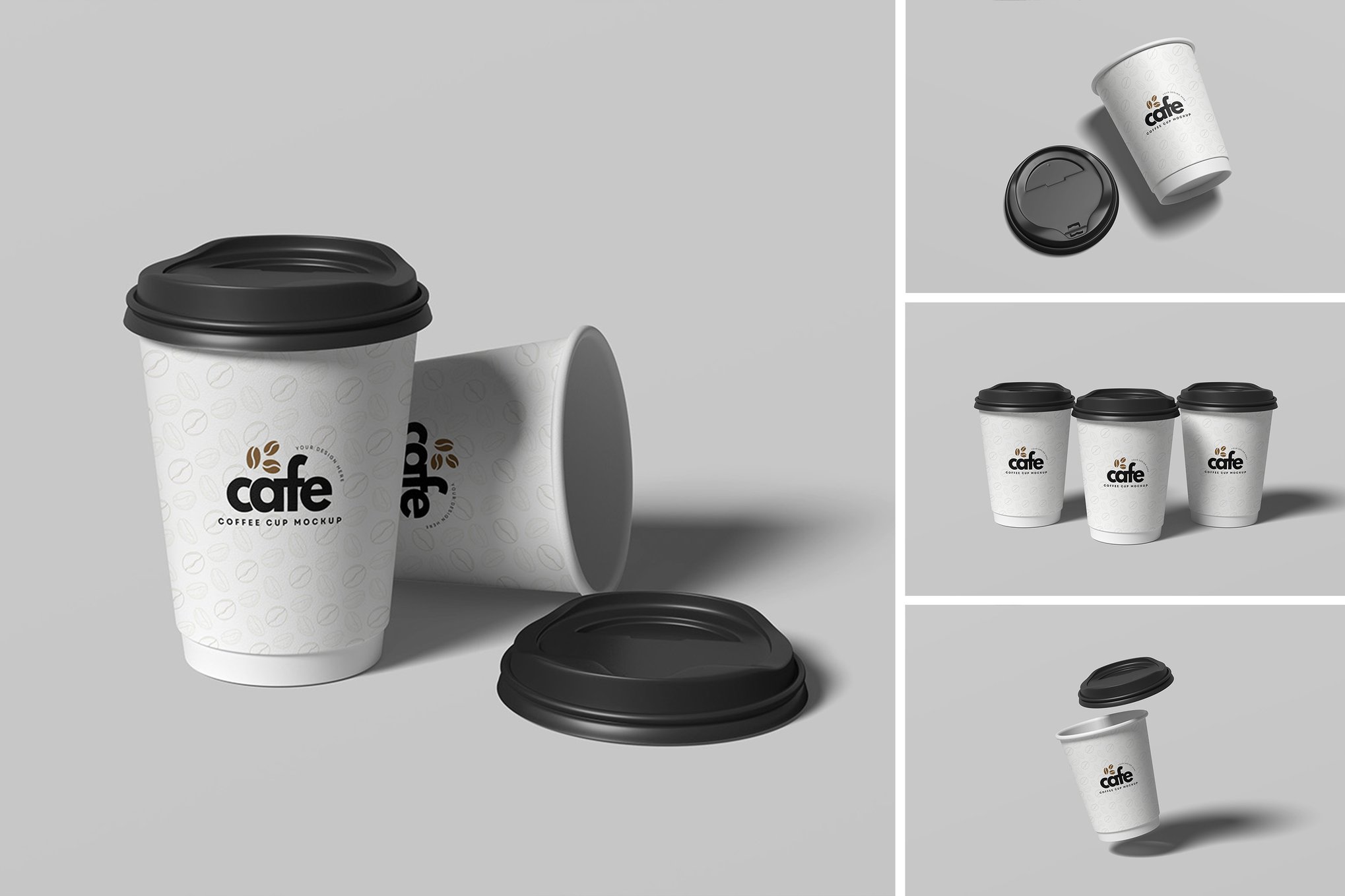 咖啡杯设计展示样机 Coffee Cup Mockup