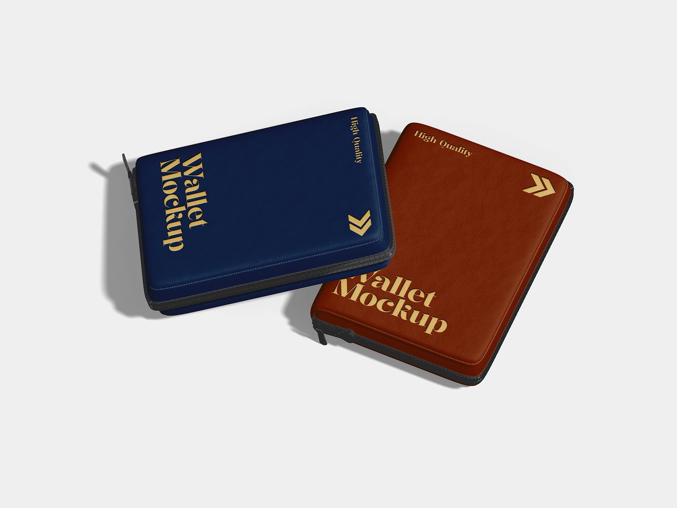 钱包皮具设计展示样机 Wallet Mockup