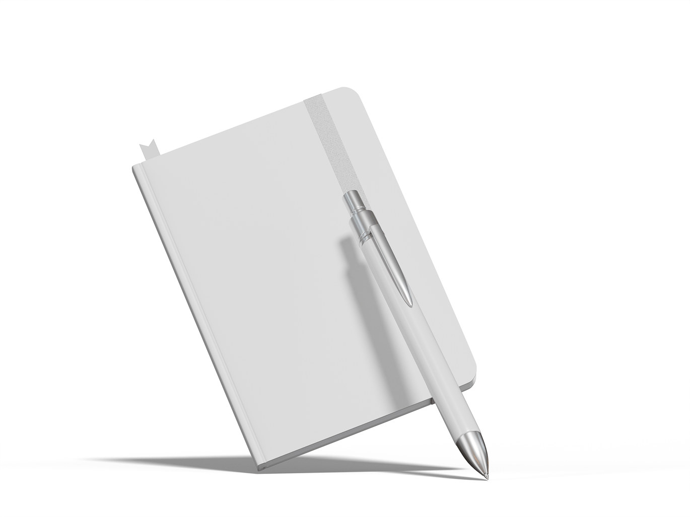 %title插图%num 笔记本与笔套装展示样机 Notebook with Pen Mockup