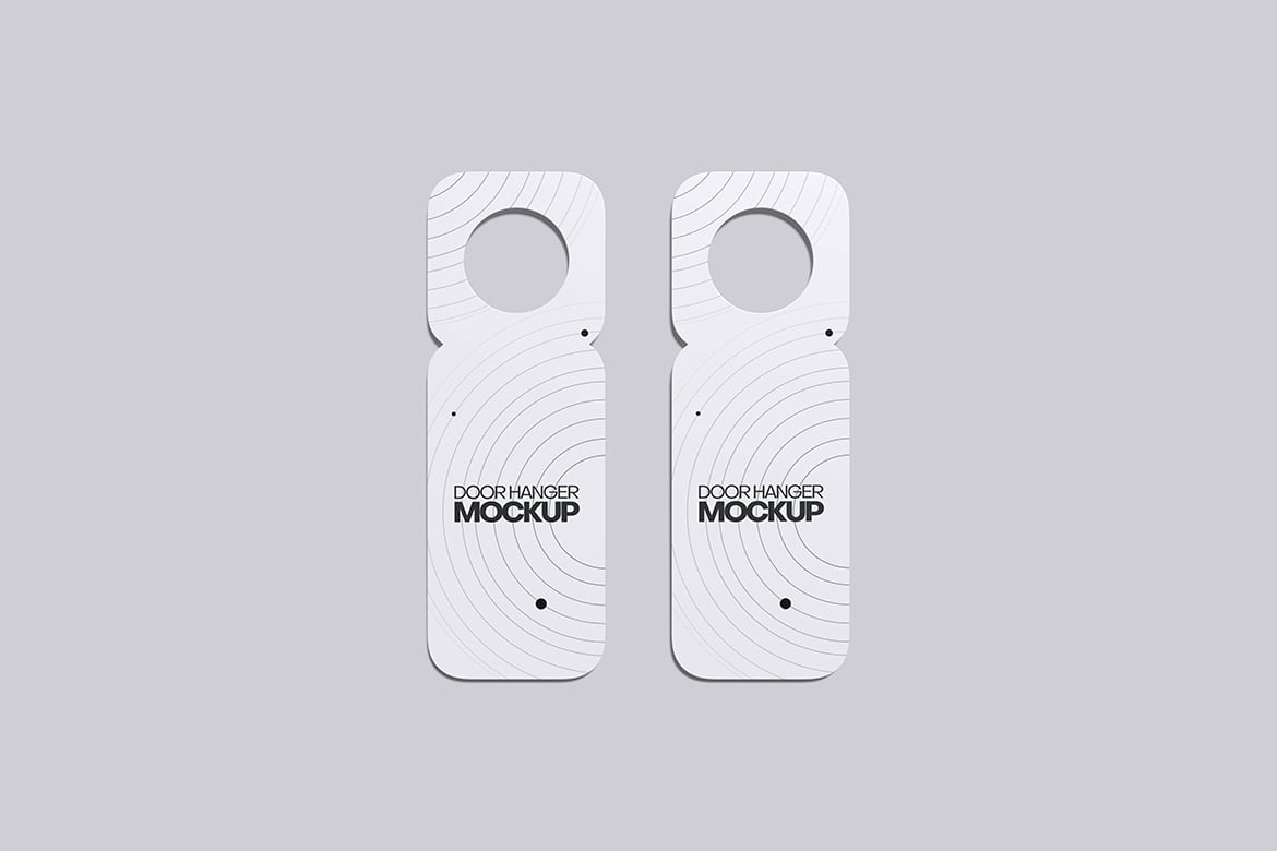门把手悬挂卡样机模版 Door Hanger Mockup