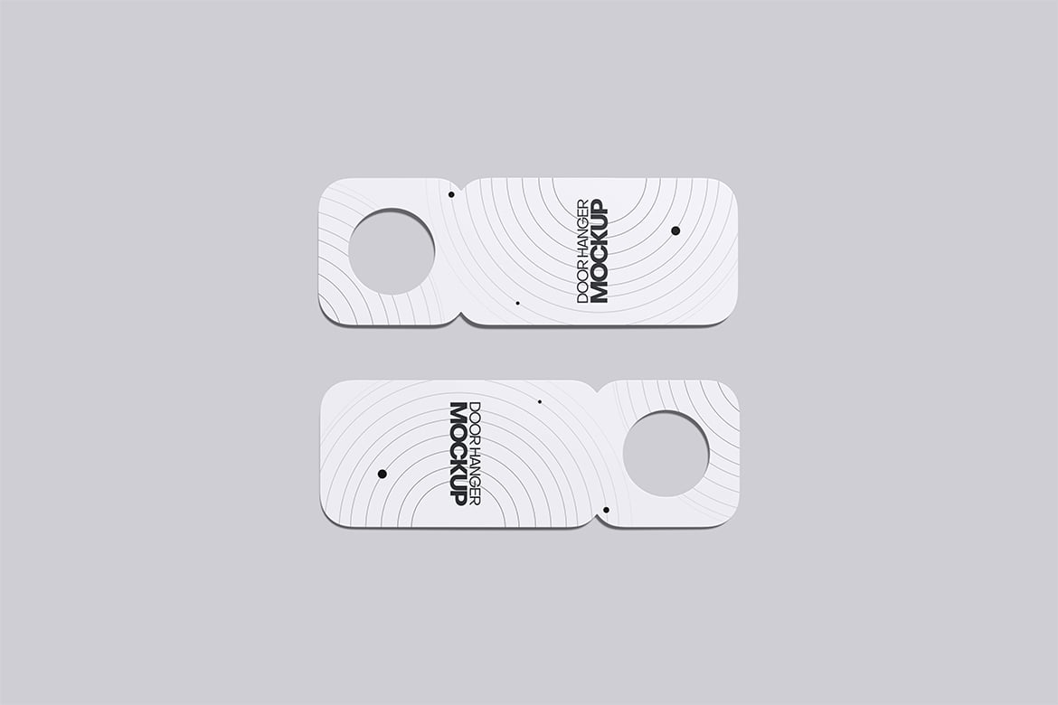 门把手悬挂卡样机模版 Door Hanger Mockup