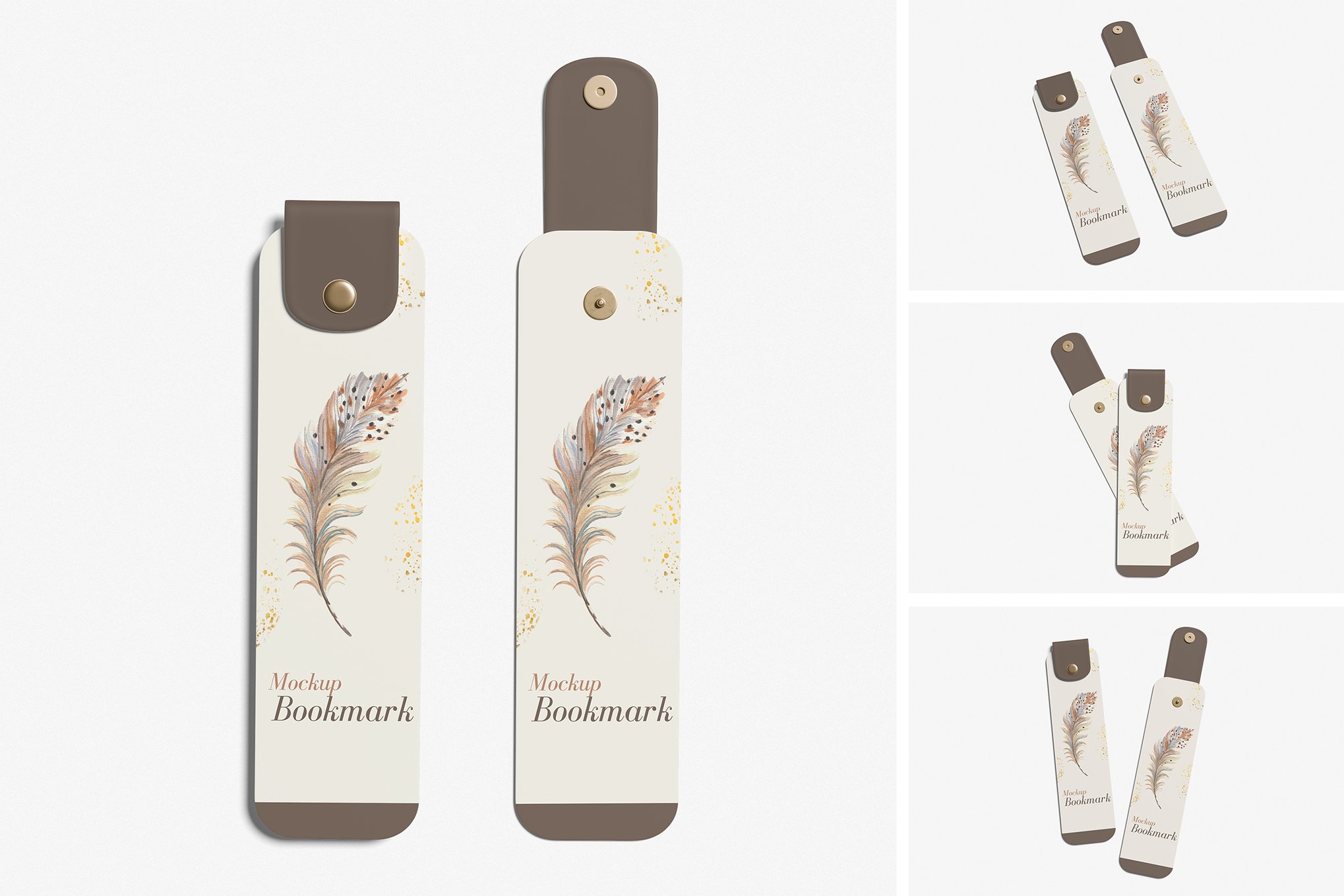 书签设计展示样机 Bookmark Mockup