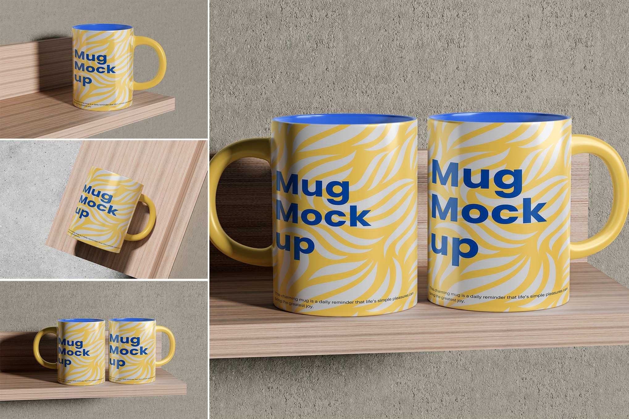 马克杯设计展示样机 Mug Mockup