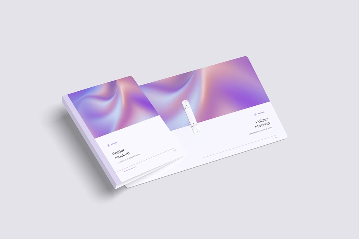 演示文件夹设计样机 Folder Mockup