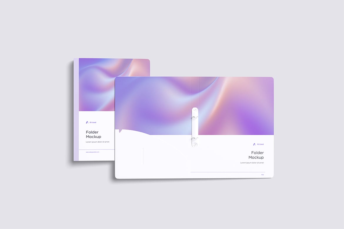 演示文件夹设计样机 Folder Mockup