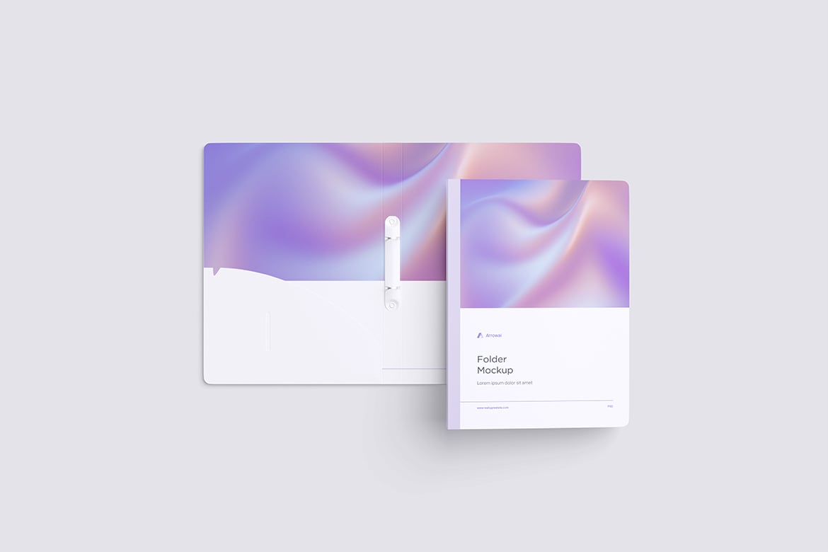 演示文件夹设计样机 Folder Mockup