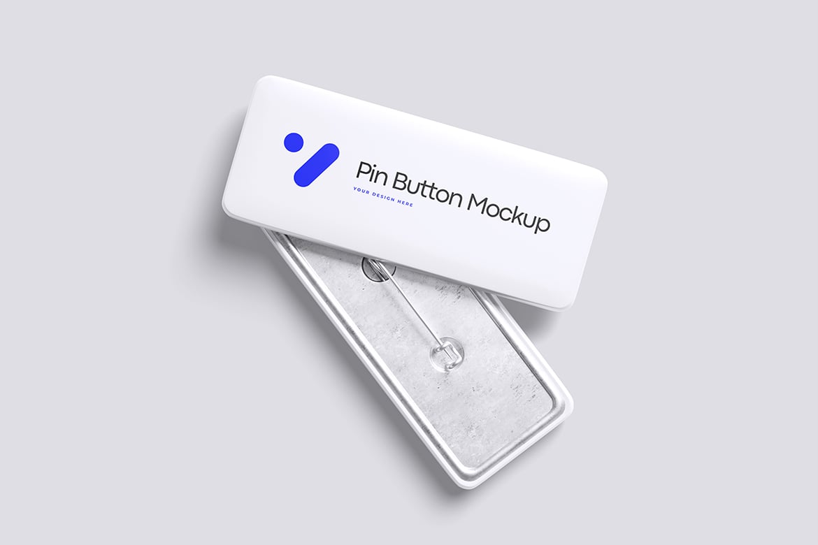 徽章按钮设计样机 Pin Button Mockup