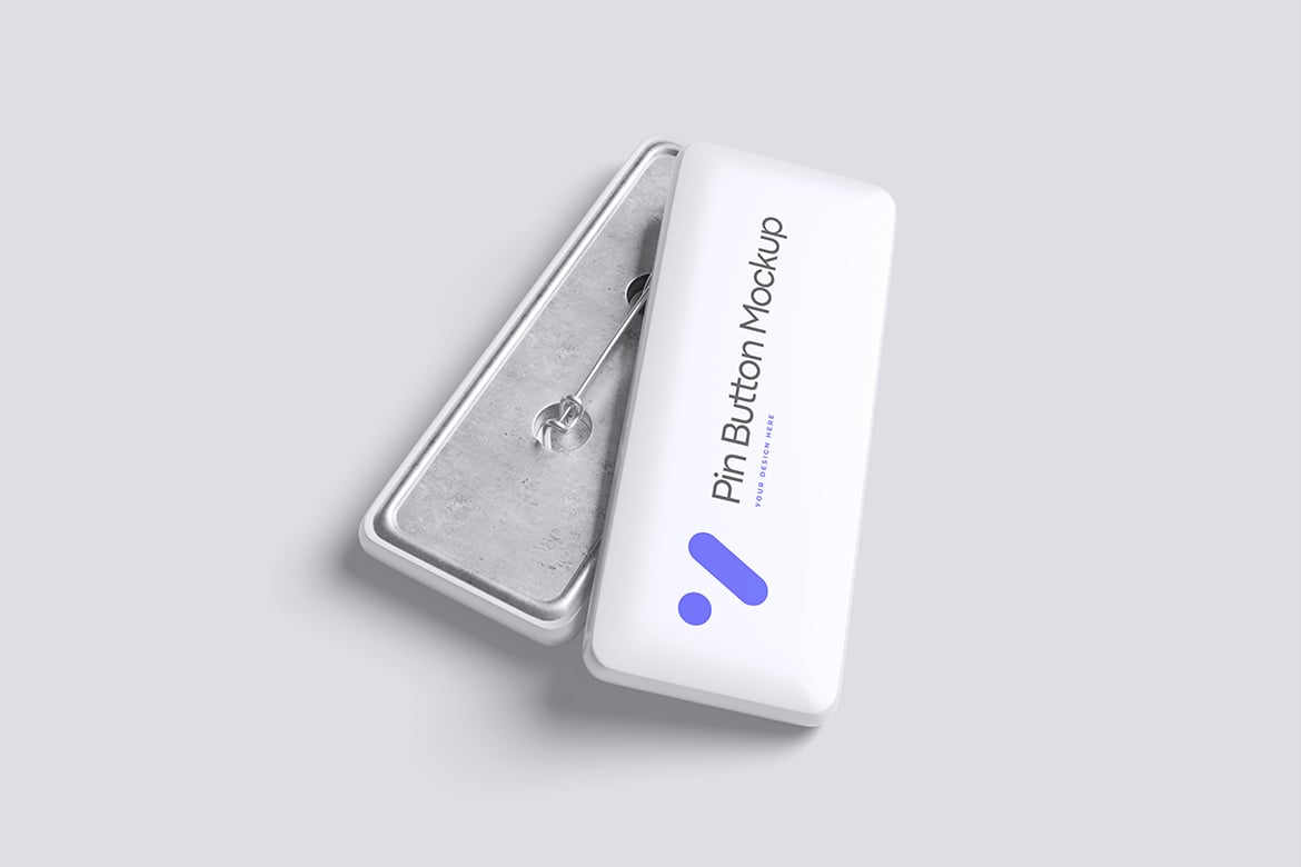 徽章按钮设计样机 Pin Button Mockup