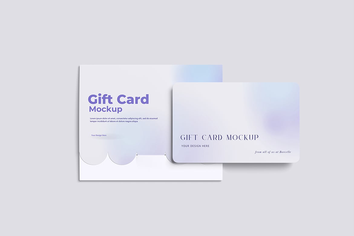 NFC礼品卡设计样机 Gift Card Mockup