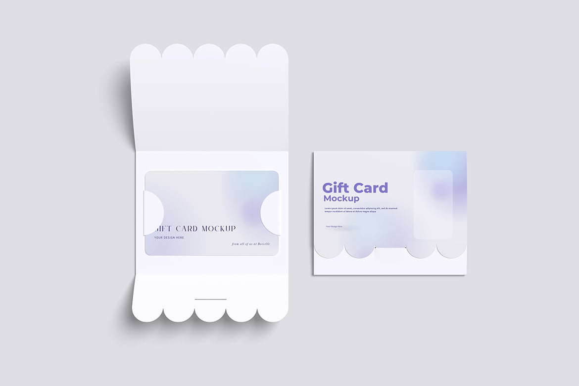 NFC礼品卡设计样机 Gift Card Mockup