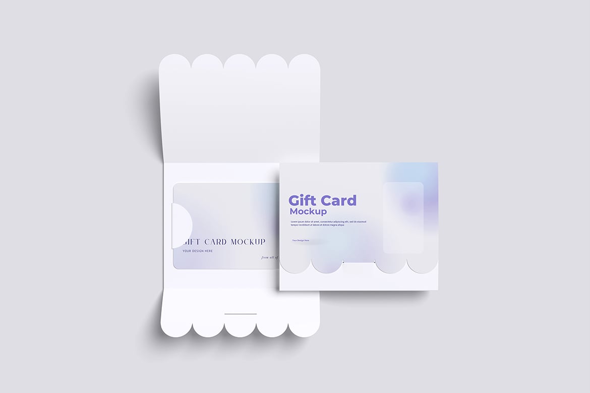 NFC礼品卡设计样机 Gift Card Mockup